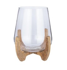 Large Rustic Hurricane Candle