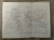 Antique Print July Isothermals