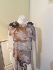 RICHARD NICOLL Lady's Oversized 100% Silk Top Size: One Size RIP SEE PIC V RARE