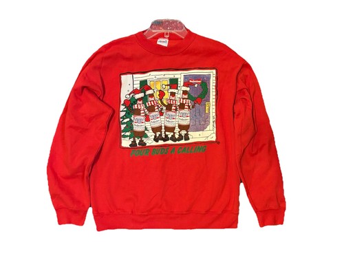 1992 red budweiser christmas - red,