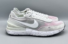 Nike - Waffle One Crater - Cream White Orange Trainers - UK 7.5