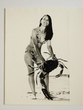 Sue Smith Catches King Crab Near Melbourne Australia 1973 Press Photo