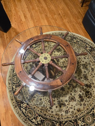 Coffee table round nautical - coffee,