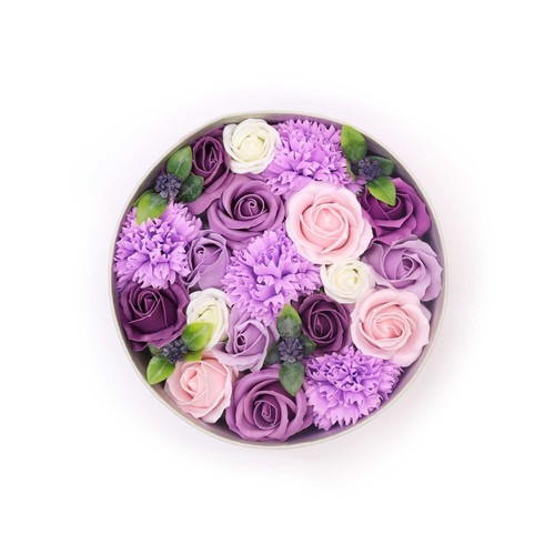 Round box lavender rose - -, &