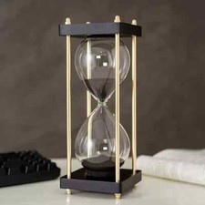 Large Sand Timer, Hourglass Timer 60 Minutes,Vintage Wooden Hour Glass Timer,Mod