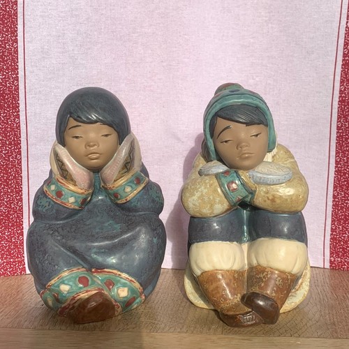 Lladro pensive eskimo - x,