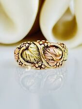 Rare USA Black Hills Gold 10ct Band Ring