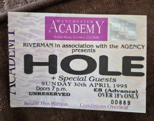 Hole concert ticket - hole,