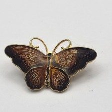 Vintage Gold Tone And Brown