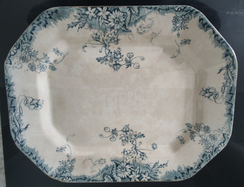 Large antique serving - serving, plate