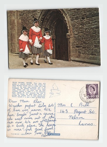 Postcard welsh national - welsh,