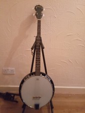 Delta Blue Banjo, with Stand