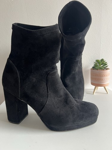 Primark black faux suede - black,