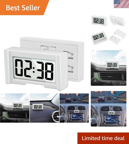 Silent mini car clock jumbo - silent,