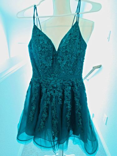 Sherri hill emerald - sherri, lace