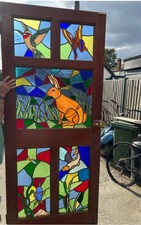 LEADED STAINED GLASS DOOR KIDS
