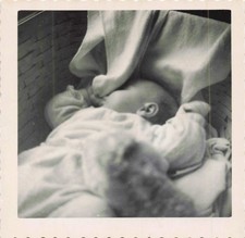 VTG Photo Cute Sleeping Baby