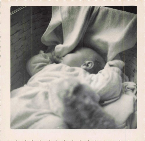 Vtg photo cute sleeping - vtg, baby