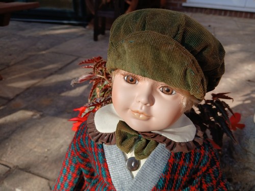 Vintage porcelain doll - vintage,