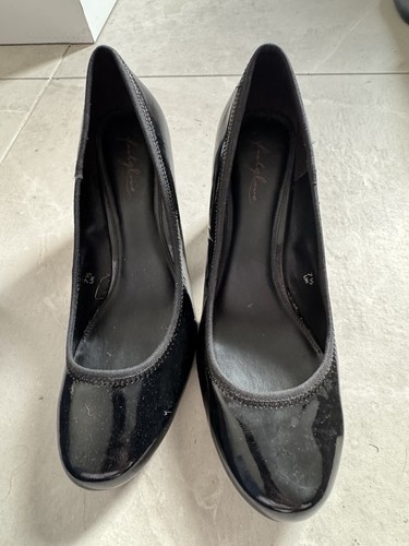 Footglove black patent - m&s,