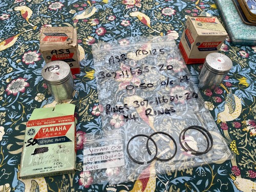 Yamaha pistons rings 43 50 - pistons, &
