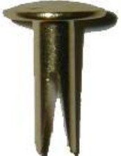 Split Rivets - Brass Plated -