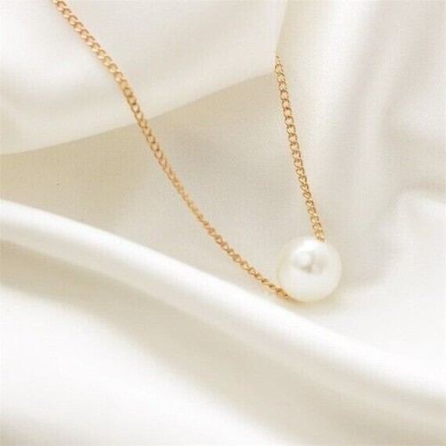 Pearl bead necklace - bead, single