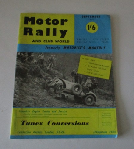 Vintage motor rally and club - rally,