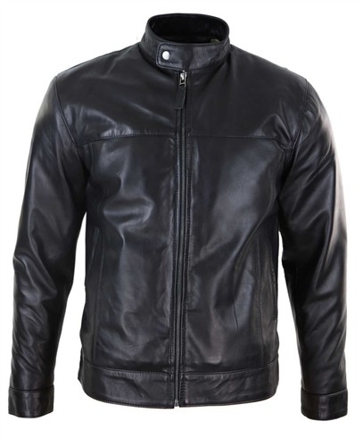 Mens classic zip real - classic, leather