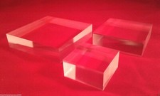 Display Block Jewelry Stand Acrylic Perspex Retail For Window Cabinet Displays