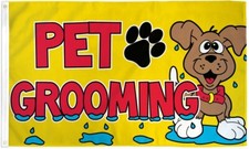 Pet Grooming 3x5ft Poly Flag