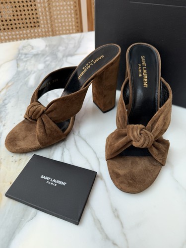 Ysl tan suede mules size - ysl,