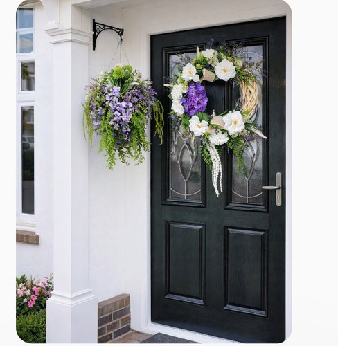 Purple white and lavender - white,