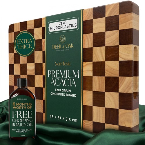 End grain chopping board - grain,