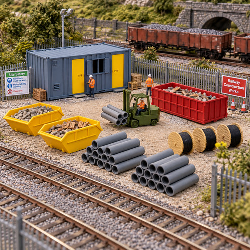 Model railway scene set - set, and