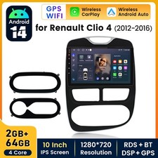 64G For Renault Clio 4 2012-2019 Apple Carplay Android 14 Car Stereo Radio GPS