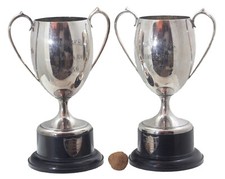 Pr1950's Point to Point Horse Racing Cups Trophies Silver Plated High Peak Hunt