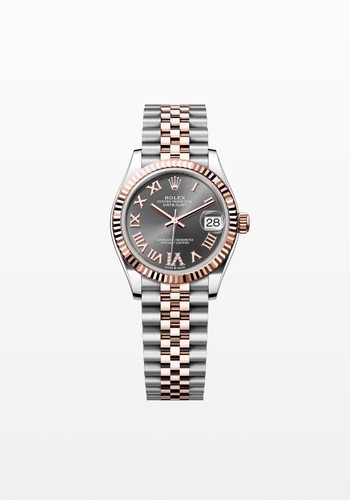 Ladies steel rose gold rolex - steel,