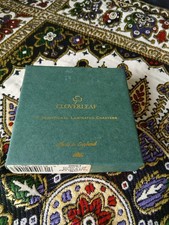 Cloverleaf 6 Laminated Cat Coasters Set of 6 In Original Box Made In England