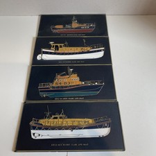 RNLI Vintage Lifeboat plaques Solent, Arun, Waveney, Rother RNLI Poole RARE SET