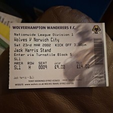 23/3/2002 Wolves v Norwich