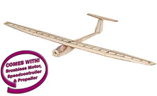 Dancing Wings Griffen Glider Radio Control Balsa Kit 1.5m + Power Bundle Boxed