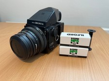 ZENZA BRONICA ETRS medium format FILM CAMERA Seiko 75mm f/2.8 Lens