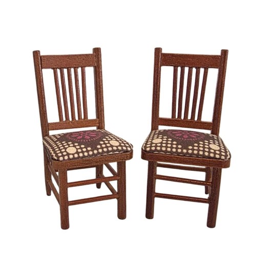 Dolls house side chairs - dolls,