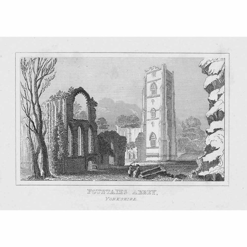 Yorkshire fountains abbey - yorkshire, abbey-