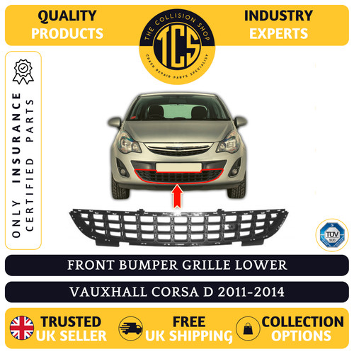 Front bumper grille lower - front,