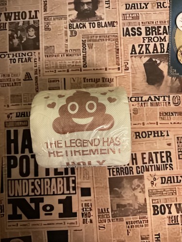 Happy retirement toilet - happy,