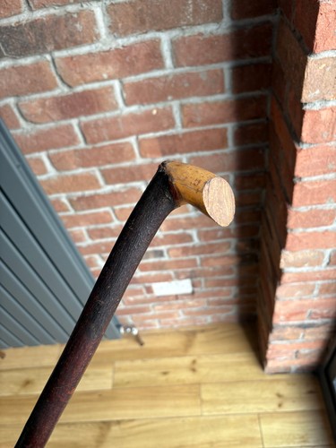 Wooden walking stick with - stick,