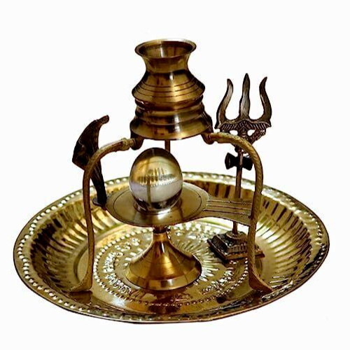 Shiva pooja set brass - pooja,