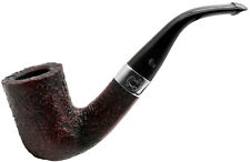 Peterson Sherlock Holmes 'Rathbone' Red and Black Sandblast Silver Mounted Pipe